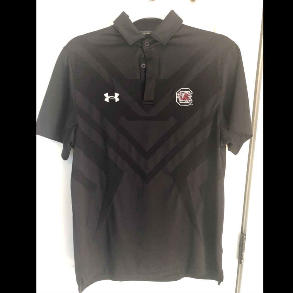 Under Armour South Carolina Mens Polo Small Black